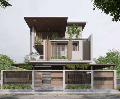 Modern elevation design ❣️ 
 #InteriorDesigner  #interiordesignstudio  #modernelevation  #ElevationHome  #interiordesign   #