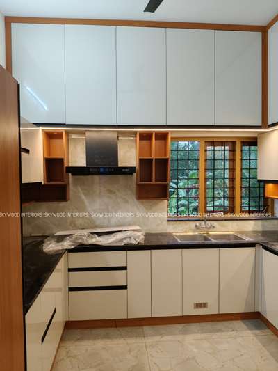 Modular kitchen Design @ Mallapally.
#kitchen#interiors#keralahomeinteriors
