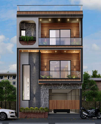 Modern Facade Design🏬
Residential building 

Mahakaya Design and Build
Dm us for more details 

#architecture
#ElevationHome
#construction
#design
#modernfacade
#exterior_Work
#facadedesign
#ElevationDesign
#architecturedesigns