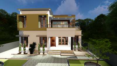 exterior Design- Najiya project in kollam