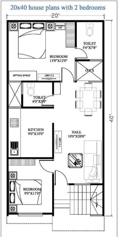 #20x40houseplan