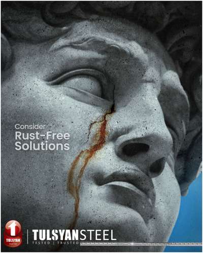 Concrete structure rely on an internal framework of steel bars. When the steel reinforcing within a concrete slab begins to rust, it expands and displaces the surrounding concrete; causing it to become brittle and crack which exacerbates the issue.
Tulsyan steel TMT rebars, the best in class, provides better corrosion resistance that nullifies the threat of concrete cancer.
.
#construction #flyover #bridge  #foundation #building #steel #steelrebar #tmt #tmtrebars #dam #durability #power #safety
#innovation #quality #excellence #ideas #strength