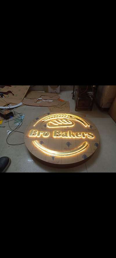 in door Acrylic logo board manufacturing Chauhan print