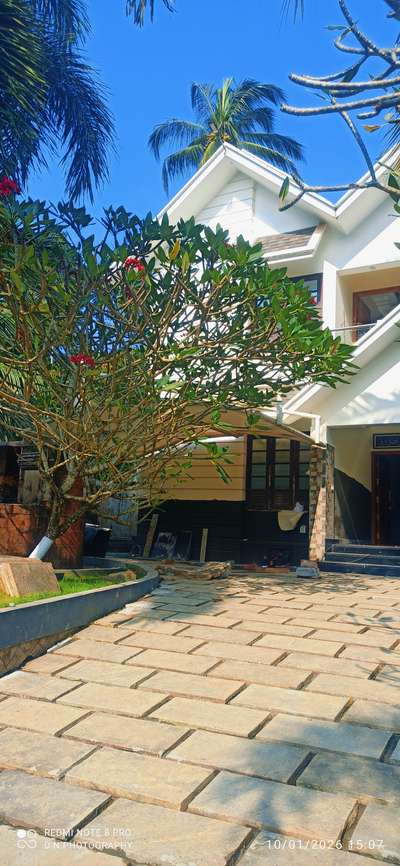 Home flooring renovation work on progress #KeralaGardening #Banglorestone #LandscapeRestoration