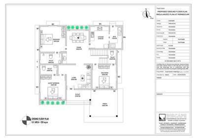 3BHK RESIDNETIAL PLAN #3BHKHOUSE #KeralaStyleHouse #architecturedesigns