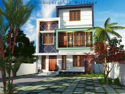 #kochuparambil Builders #new work #ContemporaryHouse #OpenKitchnen