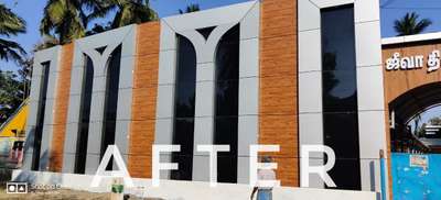 Front elevation ACP work.