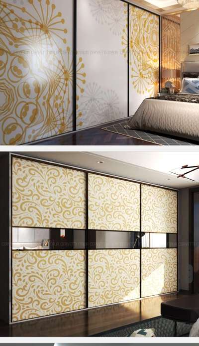 sliding wardrobe glass type design 
floor to celling doors 
work will be done whole over Kerala 
contact -8156898806