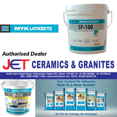 Authorised Dealer Of All MYK LATICRETE Products all Over Kozhikode
