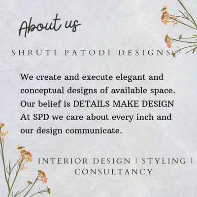 GET YOUR SPACE AN AMAZING MAKEOVER WITH GREAT CONCEPTS AND DESIGNS  

 #shrutipatodidesigns #interiors #interiorstyling #HomeDecor #consultant #desing_n_detail #detailing #conceptualdesigns