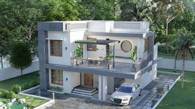 Vishnu Residence, Trivandrum 
 #exteriordesigns #Architect #architecturedesigns #render3d3d