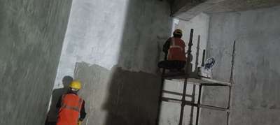 Our Waterproofing team doing well. # waterproofing interior.