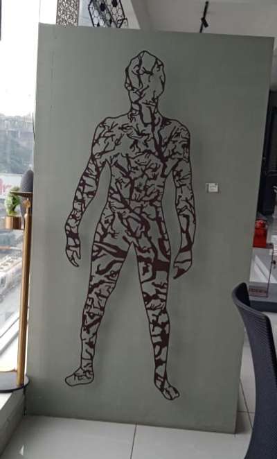 Laser cut metal wall art MS metal with Powder coating