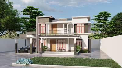 1957 sqft house. under construction at kattappana