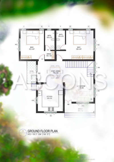 Residential Building - 1916 Sqft                   #CivilEngineer  #civilcontractors  #5centPlot  #Architectural&Interior  #artechdesign  #FloorPlans #SmallHomePlans #civilwork