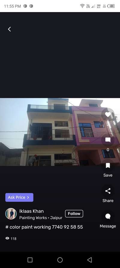 ghar par royal paints or design karwana h ...
115 gaj ka h ghar