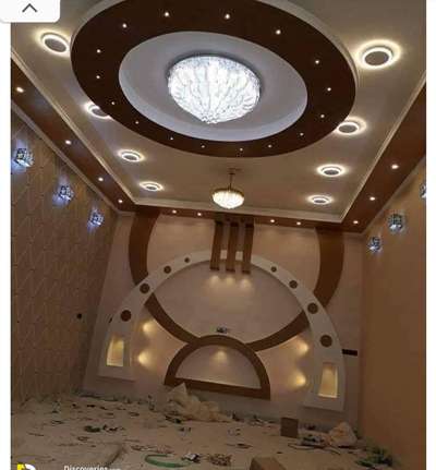 false ceiling with TV unit...GYPSUM