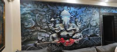 God Ganesha wallpaper for prayer rooms