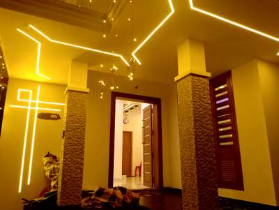 New work done.  Client - Rajeev MR, vaikom #StaircaseLighting   #Electrical #Plumbing  #BalconyLighting    contact me for electrical, plumbing, curtain works - 99 4728 2675