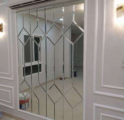 glass mirror wall