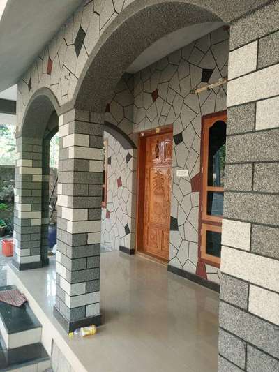 stone plastering....