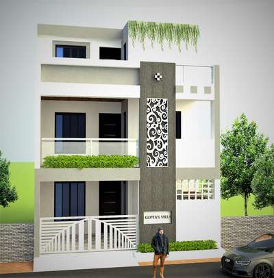 25x 40 - front elevation #3d# view # floor plan # working drawing #contact me