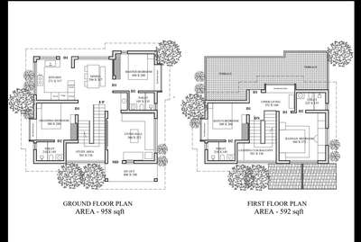 New house plan afound 1500 sqft. with 4 bedroom #KeralaStyleHouse  #architecturedesigns  #Architectural&Interior  #kerala_architecture