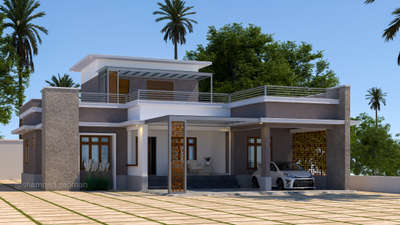#3D_ELEVATION  #modernhome 
 #jaalis_clay_tiles