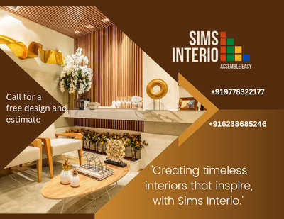 Call for a free design and Quote...
Modular Kitchen, Wardrobes, Furniture, Accessories and all kind of interior work....9778322177,6238685246