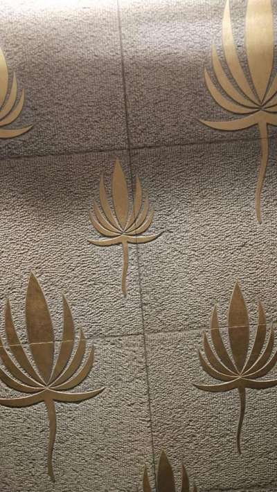 #lotusflower  #brassinlay #walltiles