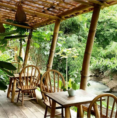 Nature resort bamboo dining
