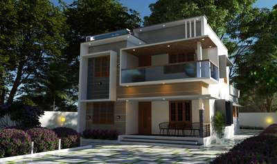 1800 sqft 4bhk house 
#3d  #ElevationHome #ElevationDesign #evening_rendering