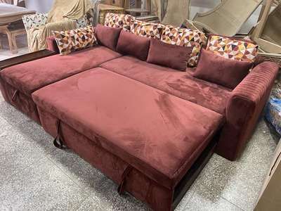 L shape sofa cum bed 
 #LivingRoomSofa 
 #LUXURY_SOFA 
 #BedroomDecor