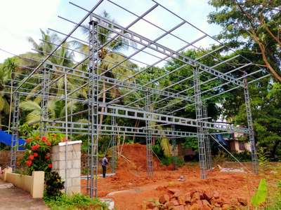 2 story building for commercial shop 1st stage completed in EDAPPAL #RoofingIdeas  #commercialdesign  #2storied  #MetalSheetRoofing  #shoppingmall  #edappal  #JKRoofings