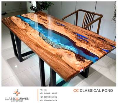 # cc epoxy dining table  #