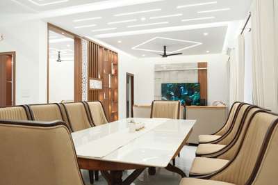 #Dining  #FalseCeiling  #DiningTable  #DiningChairs