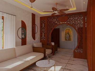 modern interior design 
 Living and Pooja room 
 #LivingroomDesigns  #LivingRoomSofa  #LivingRoomPainting  #LivingRoomDecoration  #livingpartition  #partitionwall  #partitionunit #Poojaroom  #poojaunit  #poojaroominterior  #poojaroominterior