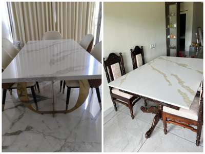 dining table used with haique quartz #DiningTable