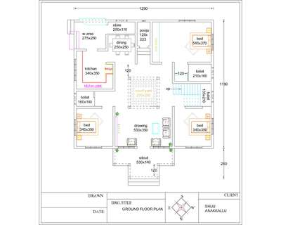 നാലുകെട്ട് Ground floor