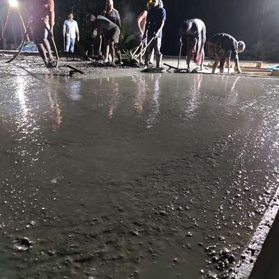 concrete work
site at Koothrappally