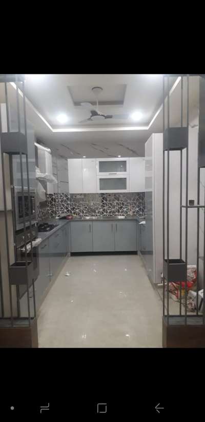 All over modular kitchen interior design work done. #ModularKitchen #KitchenRenovation #KitchenCabinet #FalseCeiling