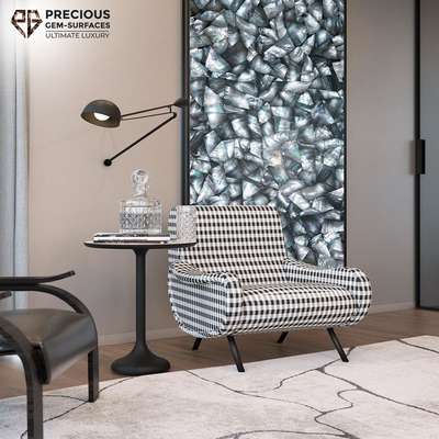 Exclusive Black MOP Semiprecious Gemstone Slab Interior Decor From Precious Gem Surfaces
#blackmop
 #exclusivedesigns 
 #LUXURY_INTERIOR