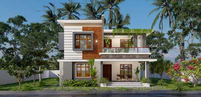 5bhk
sqft2100
location:thrissur
 #3d #elvation #5BHKHouse