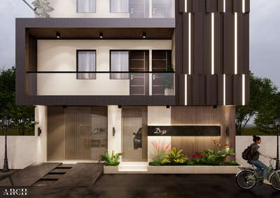 Modern Exterior Facade Design for Client
 #architecturedesign  #exterior_Work #facadedesign 
#3dvisulization