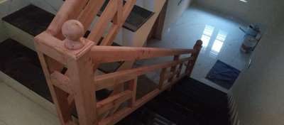 staircase work with mahagony wood