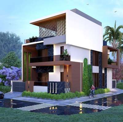 House Elevation #callforwork #homeconstruction #builderinindore #ElevationHome #mordenhouse #newhomesdesign