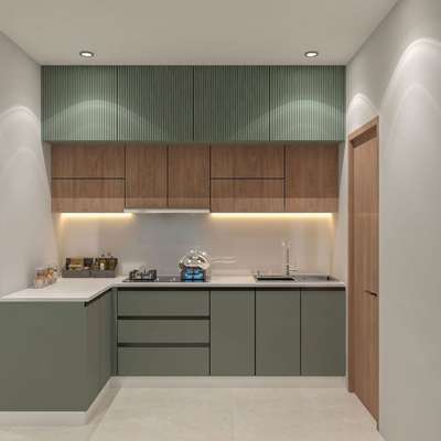 modular kitchen design #LShapeKitchen  #ModularKitchen  #Modularfurniture  #WoodenKitchen  #KitchenRenovation