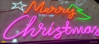 #merrychristmas  neon board udaipur