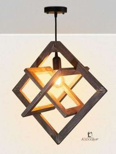 #1000 par pc wood hanging lamp