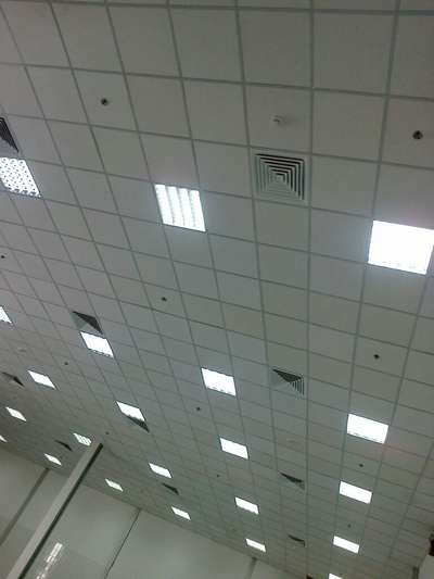 Grid false ceiling ideas for your space with DzineMan  #FalseCeiling  #GridCeiling  #GypsumCeiling